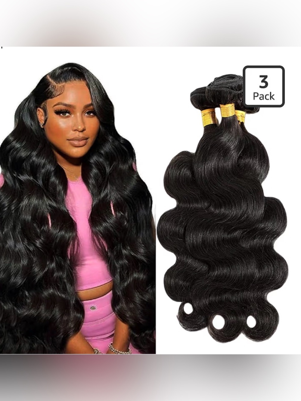 Human Hair Bundles 14 16 18 in